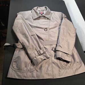 Gallery Women's Bronze Trench Coat, Petite Medium